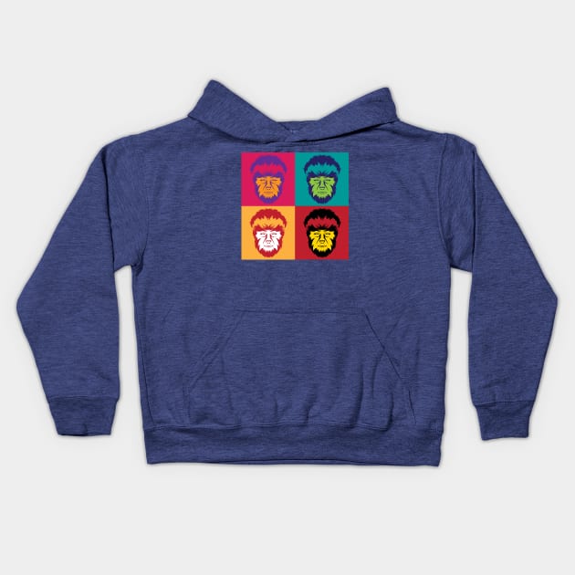 Pop Goes the Wolf Man Kids Hoodie by DesignWise